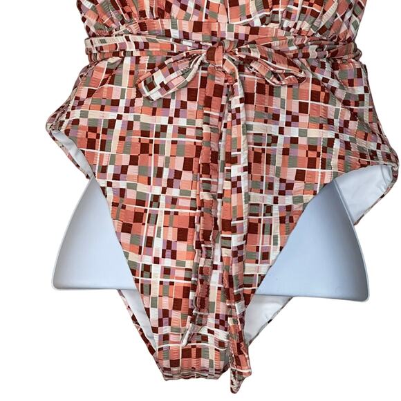 L*Space Allegra Convertible Ties One-Piece Swimsuit Bitsy Cut Women Large NWT - Picture 10 of 13